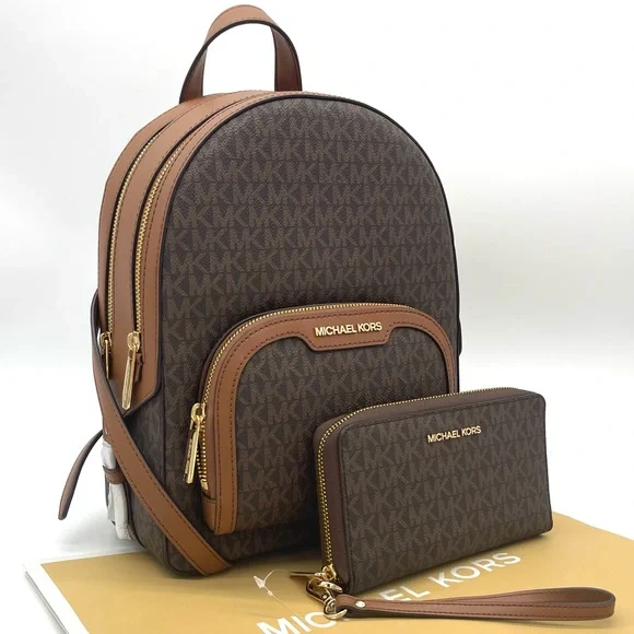 Michael Kors Medium Jaycee Backpack & Phone Case Wallet Wristlet Michael Kors Jaycee Backpack Medium Zip Pocket Design  main image 3